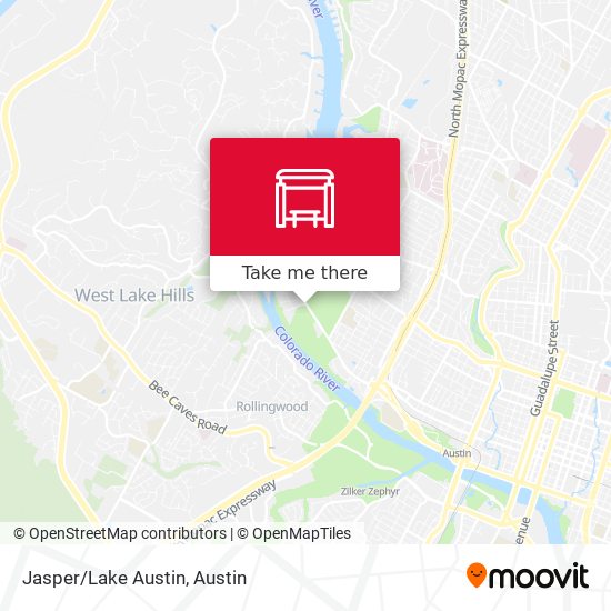 Jasper/Lake Austin map