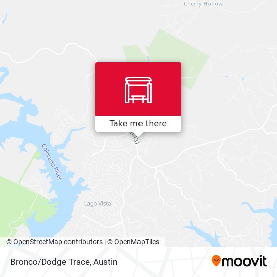 Bronco/Dodge Trace map