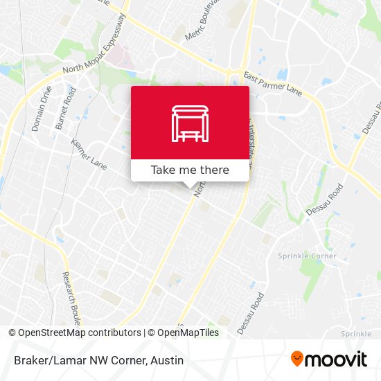 Braker/Lamar NW Corner map