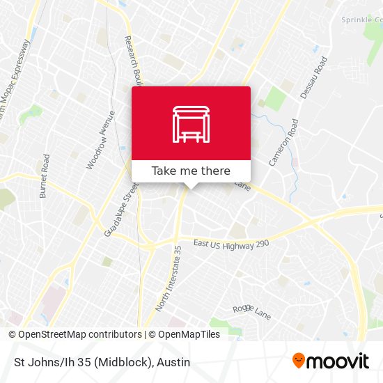 St Johns/Ih 35 (Midblock) map