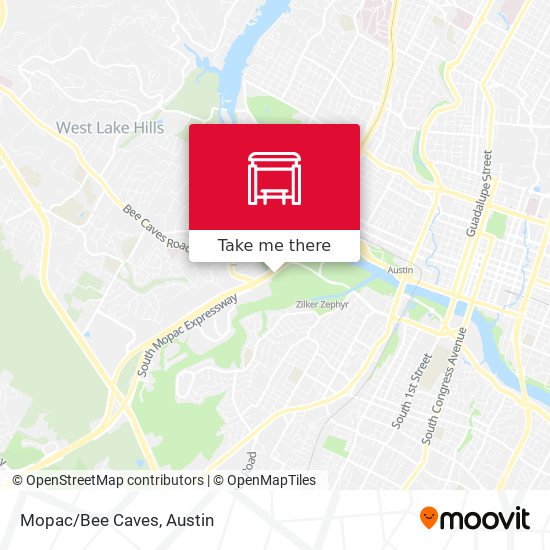 Mopac/Bee Caves map