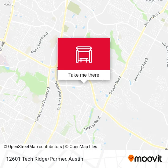 Mapa de 12601 Tech Ridge/Parmer