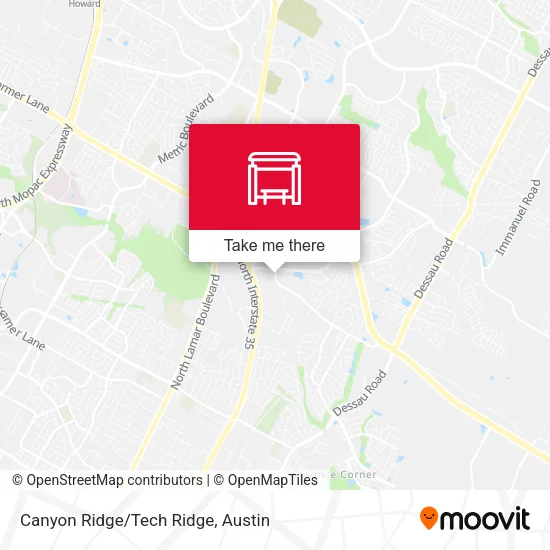 Mapa de Canyon Ridge/Tech Ridge