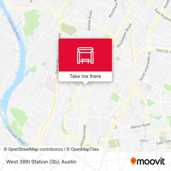 West 38th Station (Sb) map