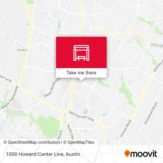 1000 Howard/Center Line map