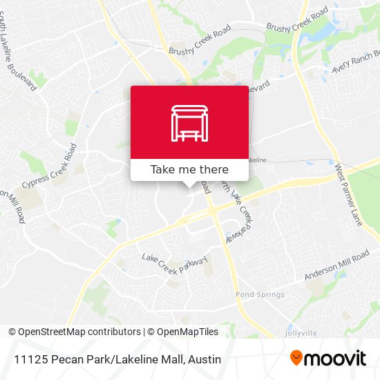 Mapa de 11125 Pecan Park/Lakeline Mall