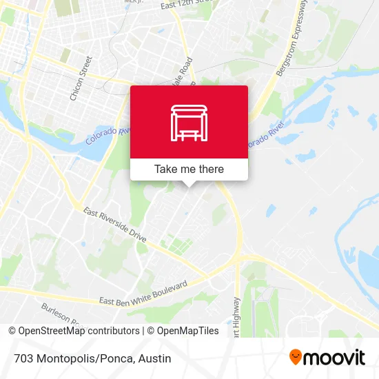 703 Montopolis/Ponca map