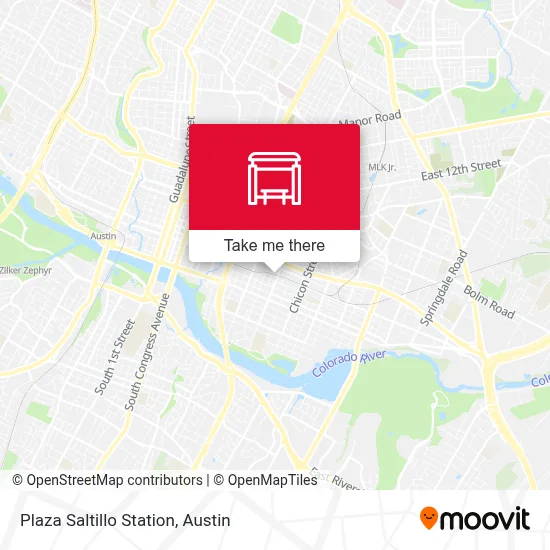 Plaza Saltillo Station map