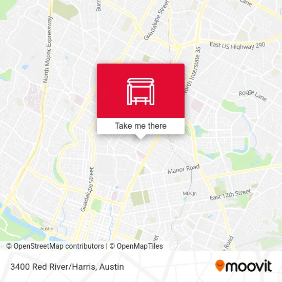 Mapa de 3400 Red River/Harris