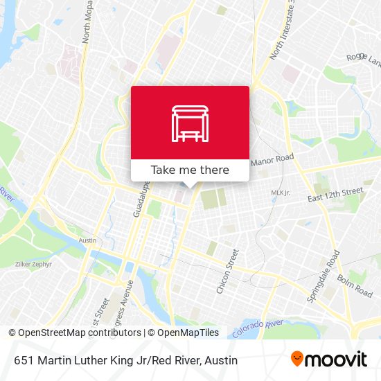 651 Martin Luther King Jr / Red River map