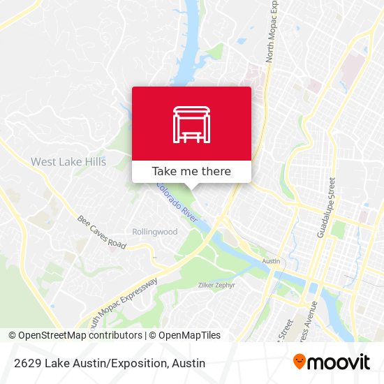 2629 Lake Austin/Exposition map