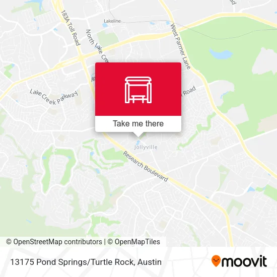 Mapa de 13175 Pond Springs/Turtle Rock