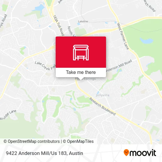 Mapa de 9422 Anderson Mill/Us 183