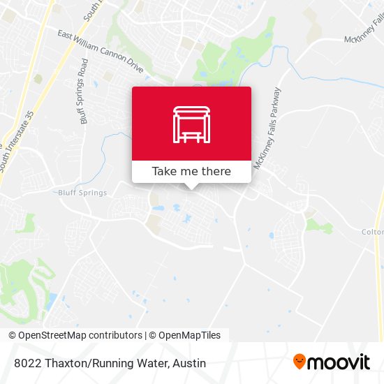 8022 Thaxton/Running Water map