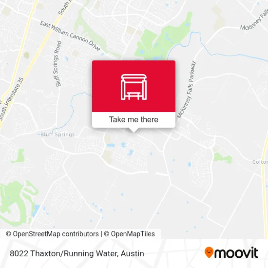 Mapa de 8022 Thaxton/Running Water
