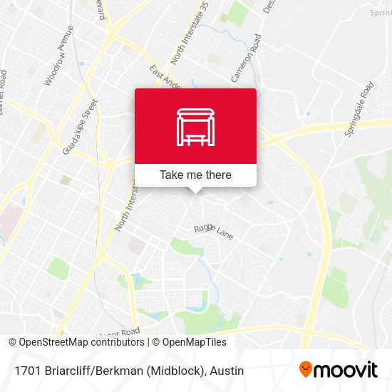 Mapa de 1701 Briarcliff / Berkman (Midblock)