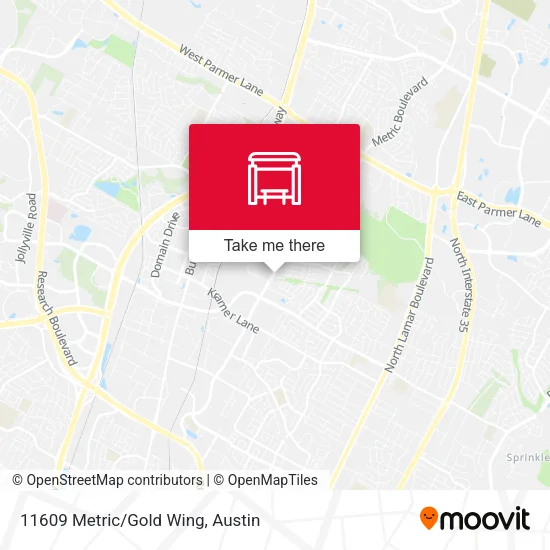Mapa de 11609 Metric/Gold Wing