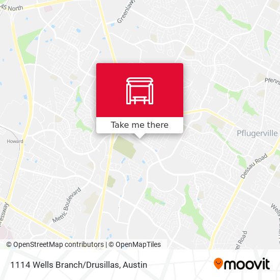 1114 Wells Branch/Drusillas map