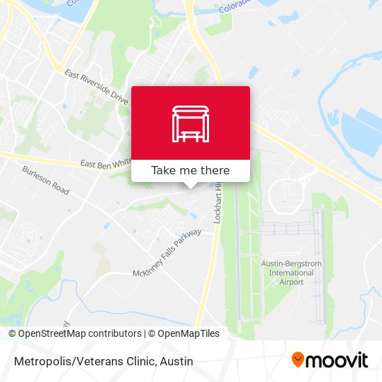 Metropolis/Veterans Clinic map