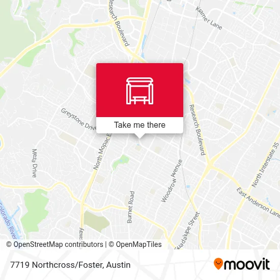 7719 Northcross/Foster map