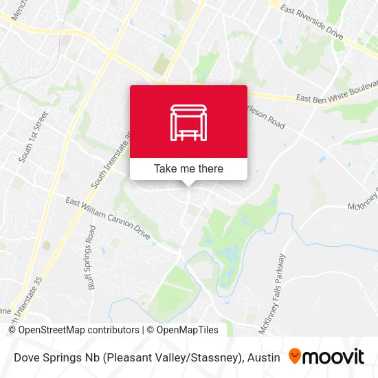 Mapa de Dove Springs Nb (Pleasant Valley / Stassney)