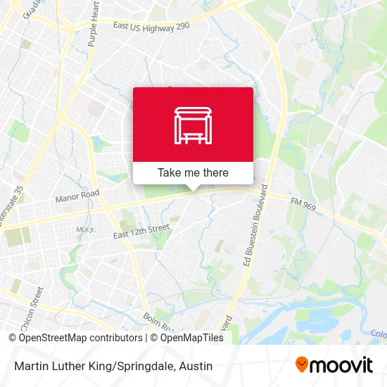 Martin Luther King/Springdale map