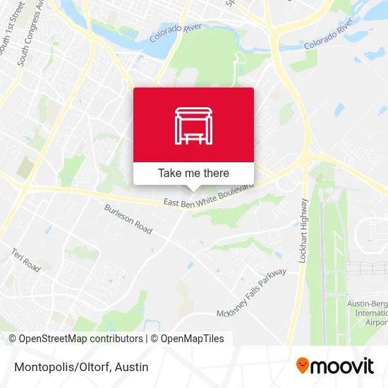 Montopolis/Oltorf map