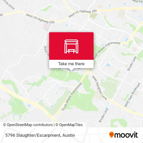 5796 Slaughter/Escarpment map