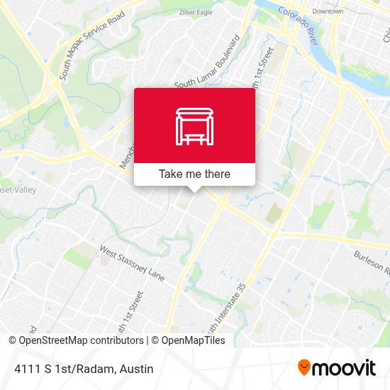 4111 S 1st/Radam map