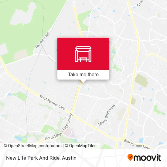New Life Park And Ride map