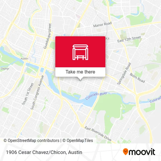 1906 Cesar Chavez/Chicon map