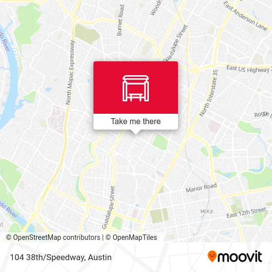 104 38th/Speedway map