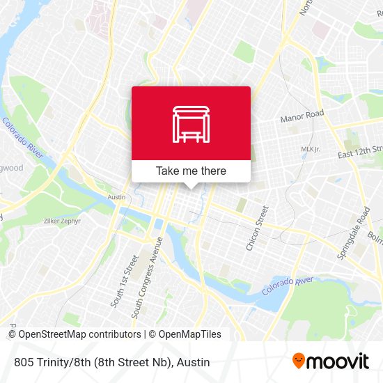 Mapa de 805 Trinity / 8th (8th Street Nb)