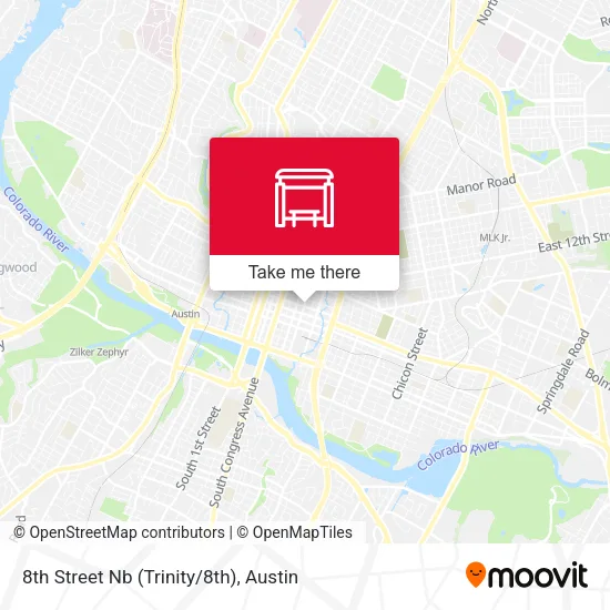 Mapa de 8th Street Nb (Trinity/8th)