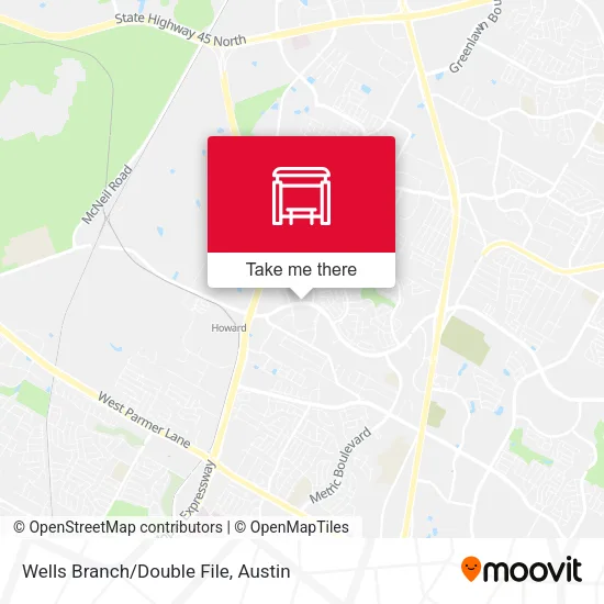 Wells Branch/Double File map