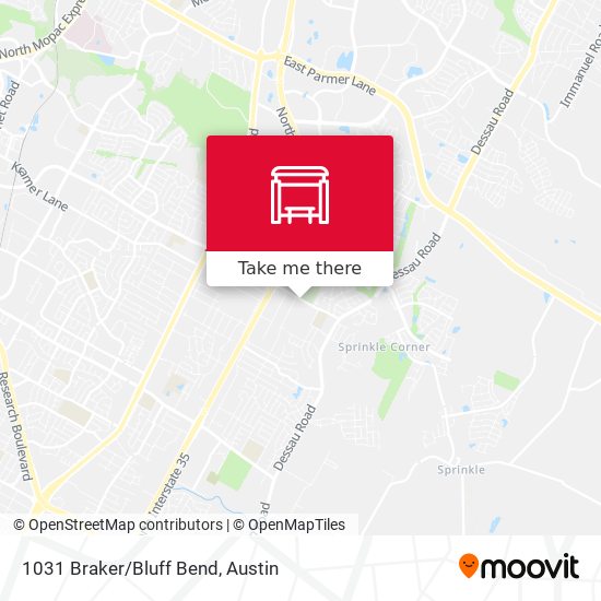 Mapa de 1031 Braker/Bluff Bend