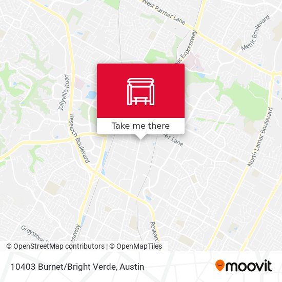 Mapa de 10403 Burnet/Bright Verde