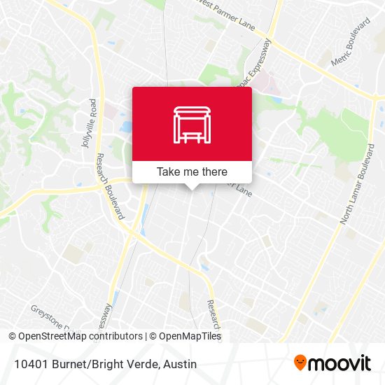 10401 Burnet/Bright Verde map