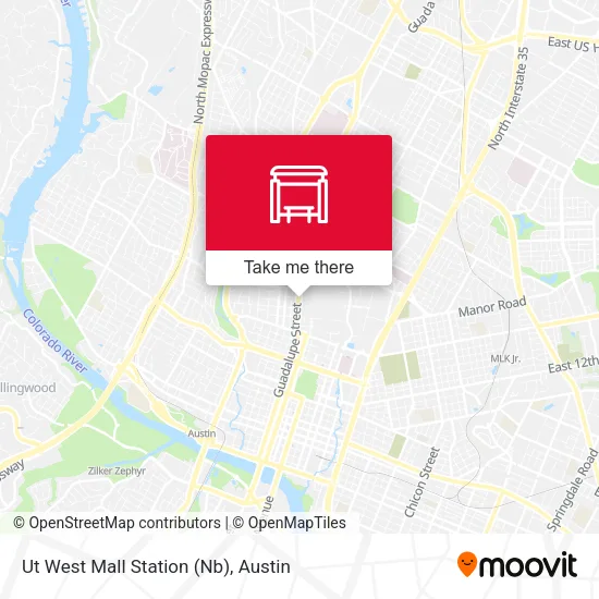 Mapa de Ut West Mall Station (Nb)