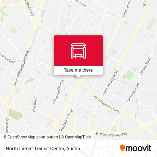 North Lamar Transit Center map