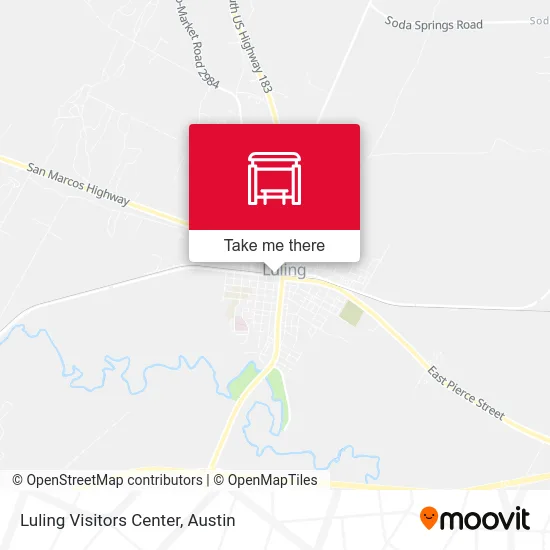 Luling Visitors Center map