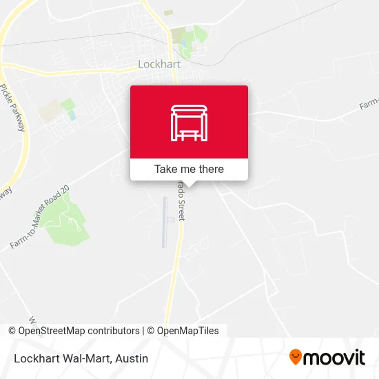 Lockhart Wal-Mart map