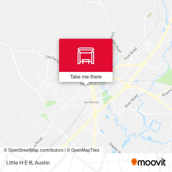 Little H-E-B map