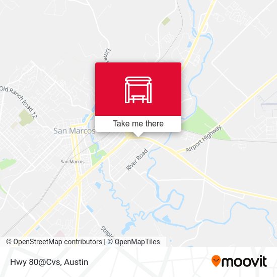 Hwy 80@Cvs map