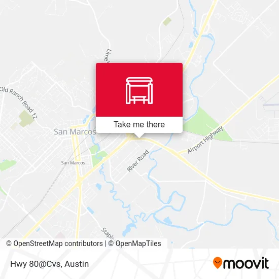 Hwy 80@Cvs map