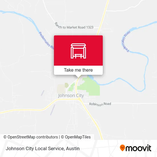 Johnson  City  Local Service map
