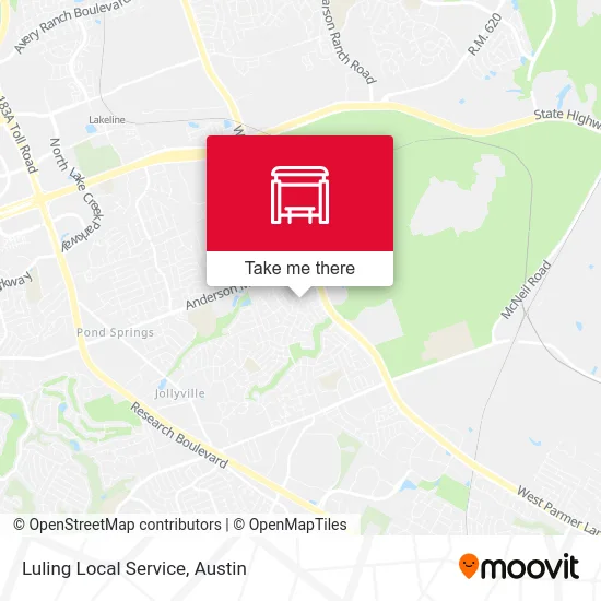 Luling  Local Service map