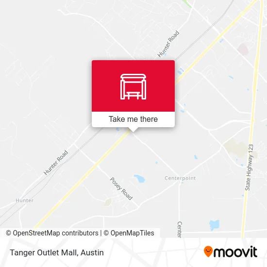 Tanger Outlet Mall map