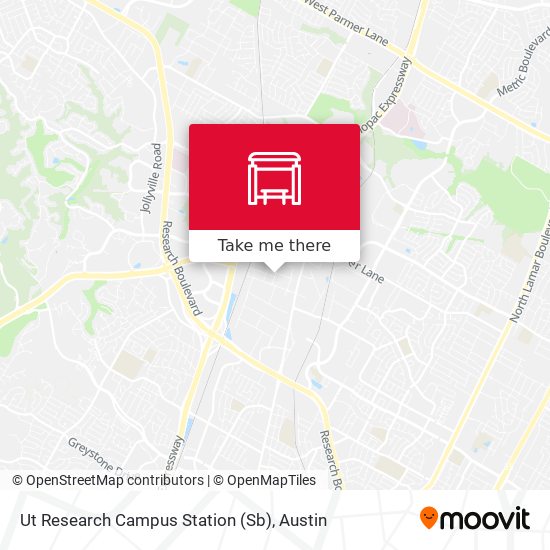 Mapa de Ut Research Campus Station (Sb)