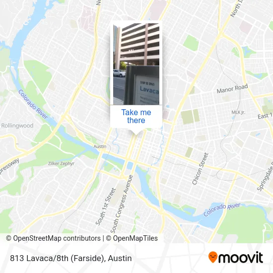 Mapa de 813 Lavaca/8th (Farside)